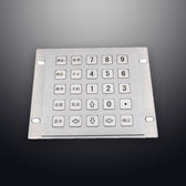 D-8268A IP65 25 tuşlu paslanmaz çelik metal nümerik tuş takımı
