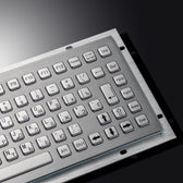 D-8670 IP65 86 tuşlu paslanmaz çelik endüstriyel metal klavye