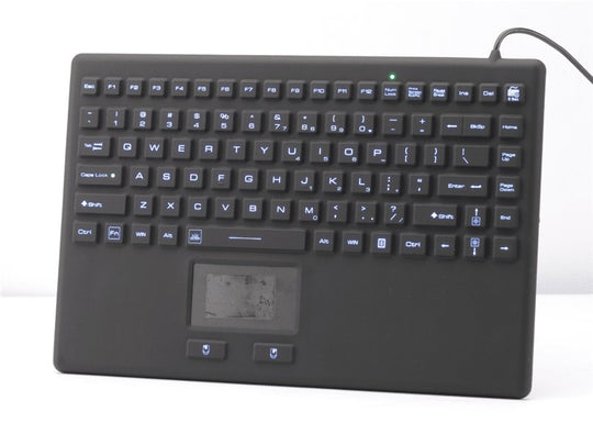 IP68 aydınlatmalı silikon touchpad endüstriyel klavye
