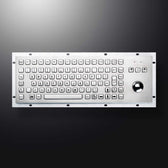 D-8606G IP65 3 tuşlu paslanmaz çelik trackball'lu metal klavye
