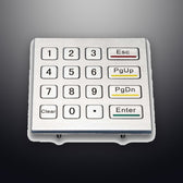 D-8201F IP65 16 tuşlu paslanmaz çelik metal nümerik tuş takımı