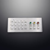 D-8905 IP65 18 tuşlu endüstriyel metal klavye