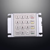 D-8203K IP54 16 tuşlu vandal dayanımlı paslanmaz çelik metal nümerik tuş takımı
