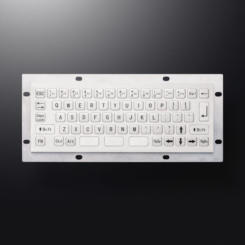 D-8680 IP65 66 tuşlu paslanmaz çelik endüstriyel metal klavye