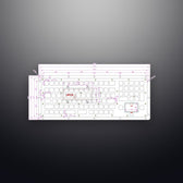 D-8697 IP54 99 tuşlu paslanmaz çelik touchpad'li metal klavye