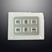 D-89118 IP65 6 tuşlu metal nümerik tuş takımı