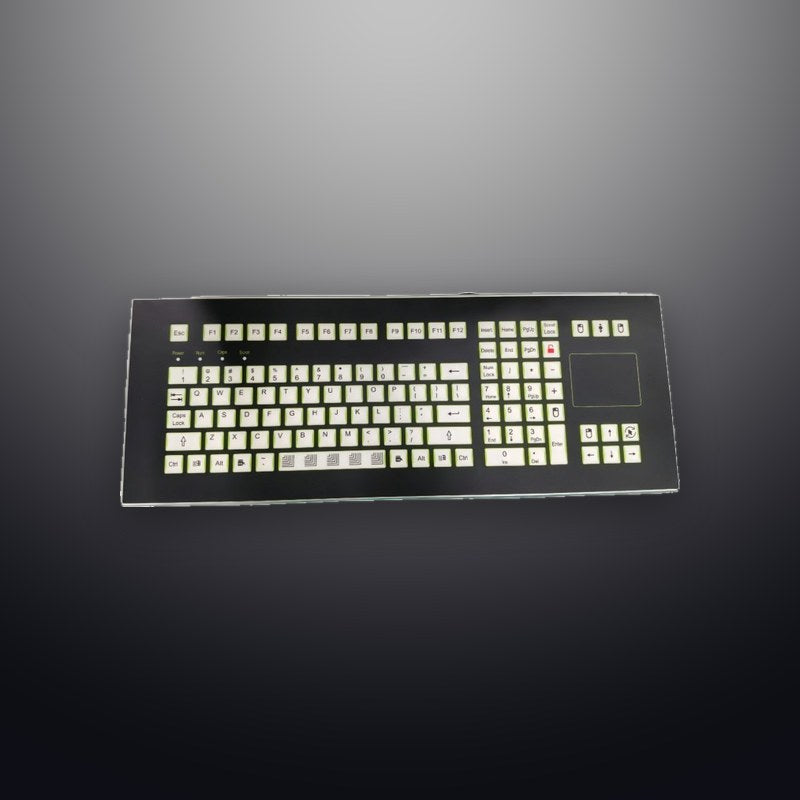 D-1605C IP68 109 tuşlu touchpad silikon endüstriyel klavye
