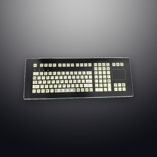 D-1605C IP68 109 tuşlu touchpad silikon endüstriyel klavye
