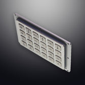 D-8289 IP65 24 tuşlu paslanmaz çelik metal nümerik tuş takımı
