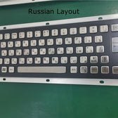 D-8601B-S IP65 65 tuşlu vandal dayanımlı endüstriyel metal klavye