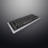 D-8601B-S IP65 65 tuşlu vandal dayanımlı endüstriyel metal klavye
