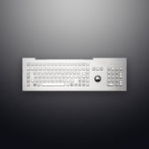 D-8605A IP65 106 tuşlu paslanmaz çelik trackball metal nümerik tuş takımı