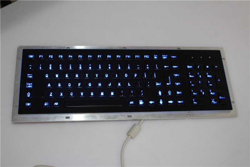 D-8625B Backlight IP65 103 tuşlu aydınlatmalı metal nümerik tuş takımı