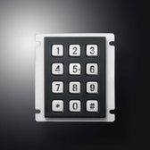 D-8208J-2-B-BG IP67 12 tuşlu aydınlatmalı metal nümerik tuş takımı