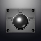 D-8335 IP54 3 tuşlu endüstriyel trackball