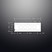 D-8501A IP65 4 tuşlu paslanmaz çelik metal fonksiyon tuş takımı