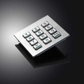 D-8208H IP65 12 tuşlu aydınlatmalı paslanmaz çelik metal nümerik tuş takımı