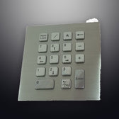 D-89202 IP65 18 tuşlu vandal dayanımlı paslanmaz çelik metal nümerik tuş takımı
