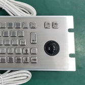 D-8630G IP65 2 tuşlu trackball'lu metal klavye