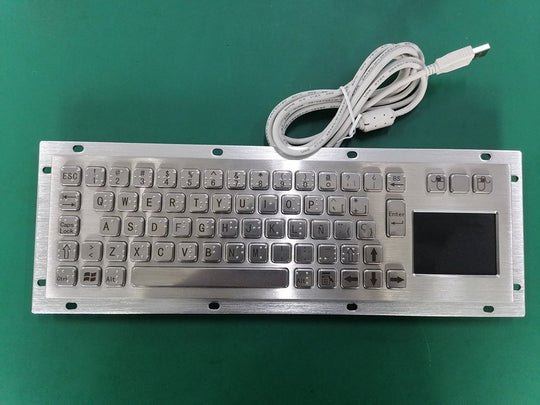 D-8635T-M IP65 3 tuşlu paslanmaz çelik touchpad'li metal klavye