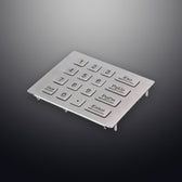 D-8281C IP65 16 tuşlu aydınlatmalı vandal dayanımlı metal nümerik tuş takımı