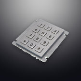 D-8208J-1 IP65 12 tuşlu paslanmaz çelik metal nümerik tuş takımı