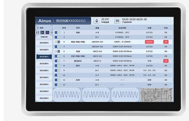 10,1 inç RK3588 Otomasyon Kontrol Paneli, H1 Çerçeve, Tam I/O, IPS