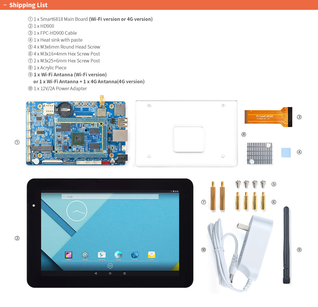 FriendlyElec 10.1" Octa-Core Android All-in-One System – S5P6818 Industrial Touch Panel
