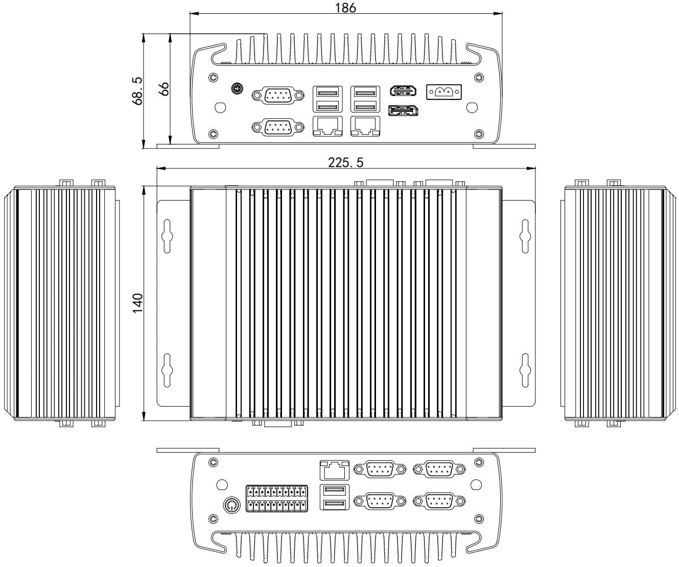 IWILL IBOX-1226 Intel Celeron J6412 Endüstriyel Mini PC