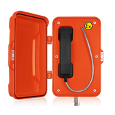 Explosion-proof hot line telephone with door