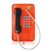 Explosion-proof telephone without a door