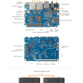 Friendly Elec NanoPi M5 RK3576 AI Geliştirme Kartı | 6 TOPS NPU | Çift Gigabit Ethernet | NVMe SSD
