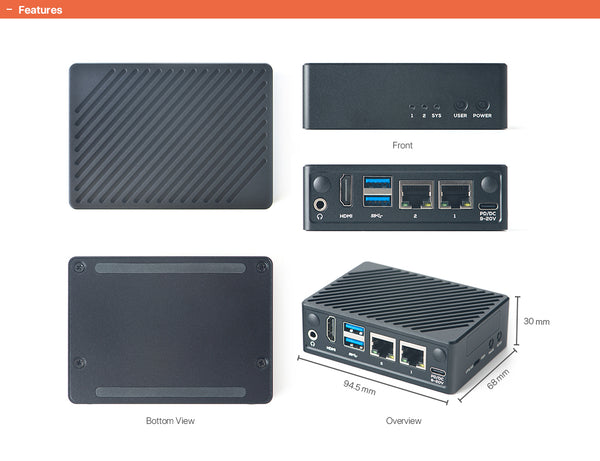 FriendlyElec NanoPi M5– RK3576 Mini SBC Geliştirme Kartı