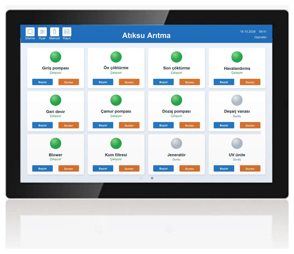 10,1 inç RK3288 Gömme Montajlı Panel PC, K3 Anakart, Dokunmatik