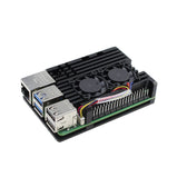Raspberry Pi 5 Çift Fanlı Alüminyum Soğutma Kasası — Ayarlanabilir Hız