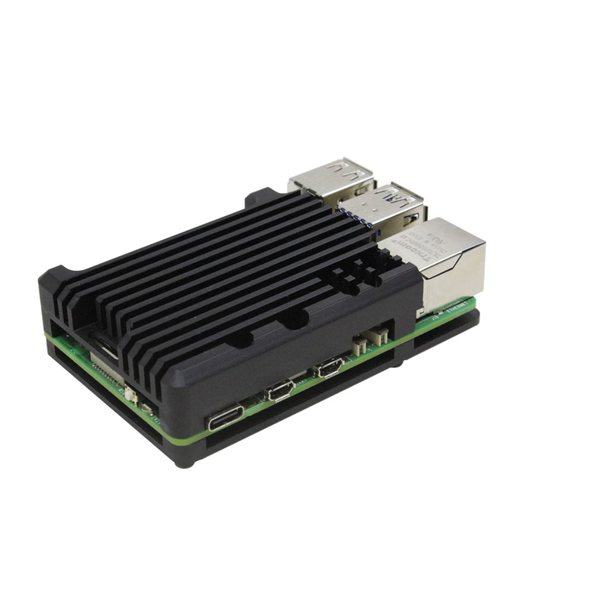 Raspberry Pi 5 Çift Fanlı Alüminyum Soğutma Kasası — Ayarlanabilir Hız