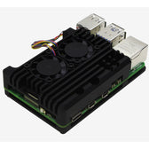 Raspberry Pi 5 Çift Fanlı Alüminyum Soğutma Kasası — Ayarlanabilir Hız