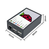 Raspberry Pi 4B 3,5 inç LCD Dokunmatik Ekranlı ABS Kasa — Pi 4B Özel