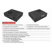 Raspberry Pi 4B NASPi 2,5 inç SATA NAS Depolama Kasası — HDD Yuvası