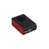 Raspberry Pi 4B ABS LED Fanlı Soğutma Kasası — Siyah / Kırmızı