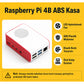 Raspberry Pi 4B ABS LED Fanlı Soğutma Kasası — Beyaz / Kırmızı