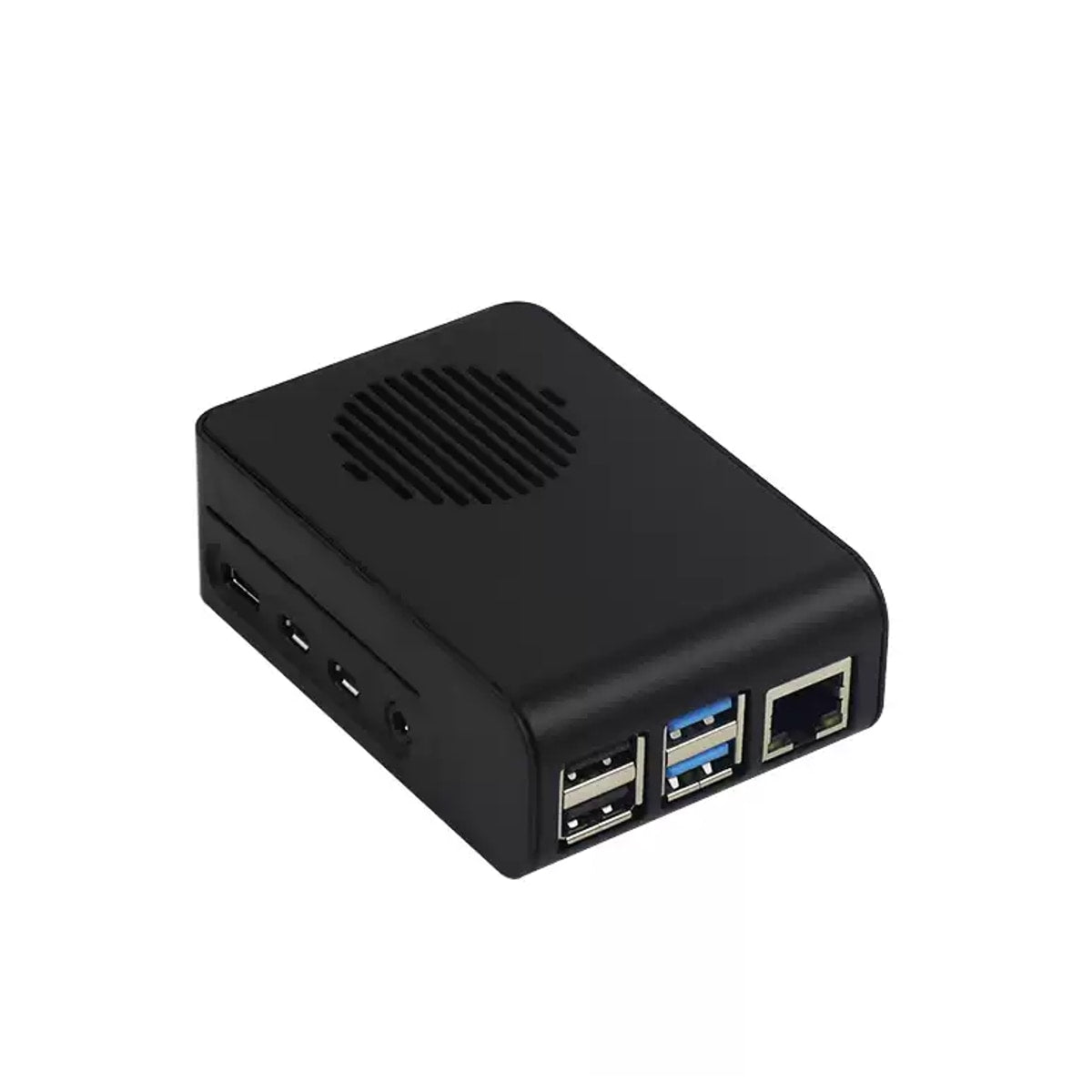 Raspberry Pi 4B ABS LED Fanlı Soğutma Kasası — Siyah