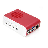 Raspberry Pi 4B ABS LED Fanlı Soğutma Kasası — Kırmızı / Beyaz