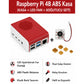 Raspberry Pi 4B ABS LED Fanlı Soğutma Kasası — Kırmızı / Beyaz