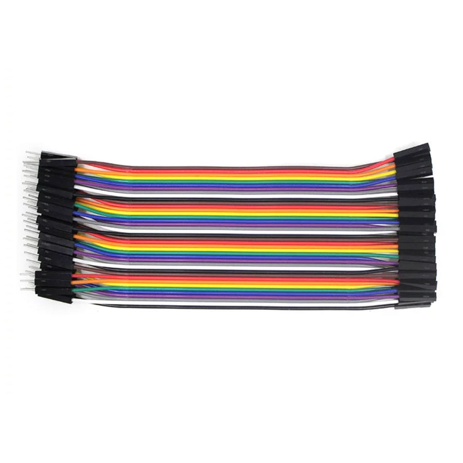 Dupont Jumper Kablo 40 Pin Erkek-Dişi 30 cm — 40'lu Set