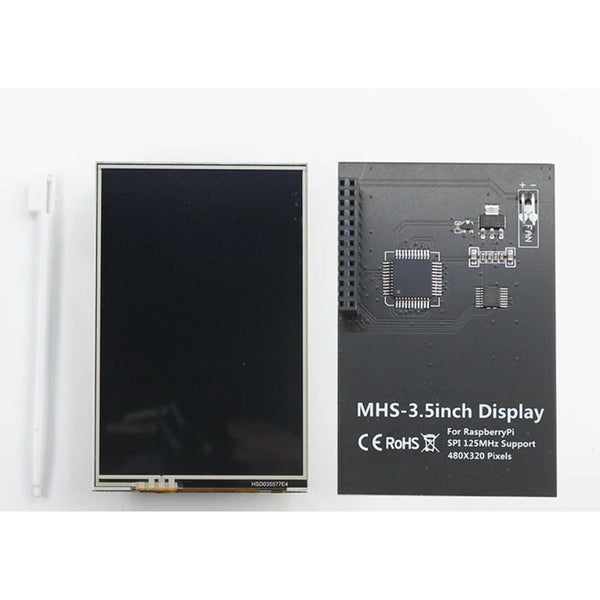Raspberry Pi 5 3,5 inç TFT Dokunmatik LCD Ekran Kiti — ABS Kasa + Soğutucu