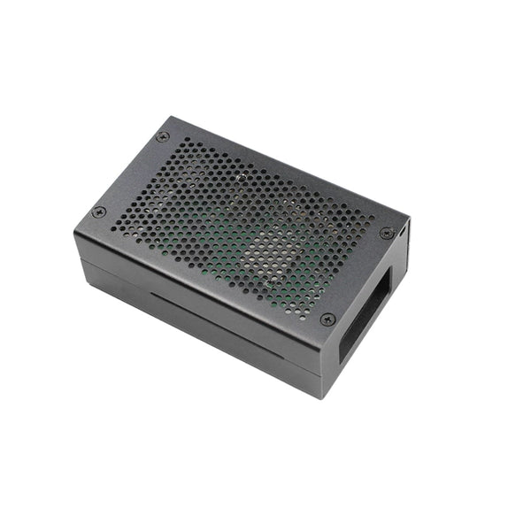Raspberry Pi 5 Alüminyum Mesh Soğutma Kasası — 4010 Fan + Isı Emici
