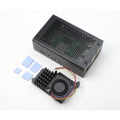 Raspberry Pi 5 Alüminyum Mesh Soğutma Kasası — 3010 Blower + Isı Emici